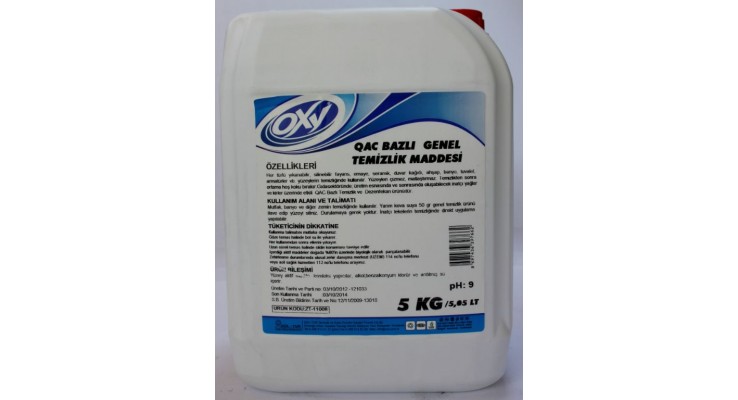 OXY QAC BAZLI GENEL TEMİZLİK MADDESİ 5 KG